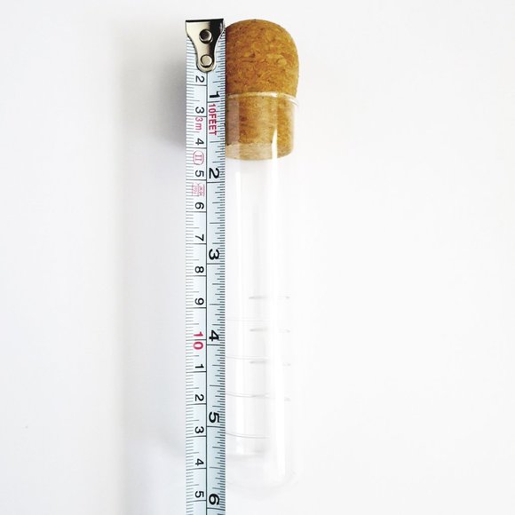 NEW IN BOX Test Tube Glass TEA INFUSER With Cork Top - Picture 3 of 3